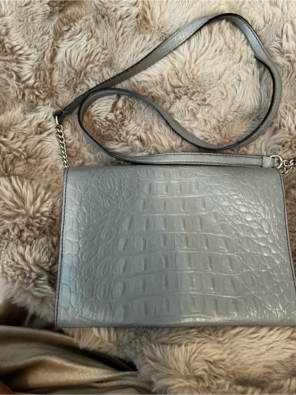 kate spade croc embossed